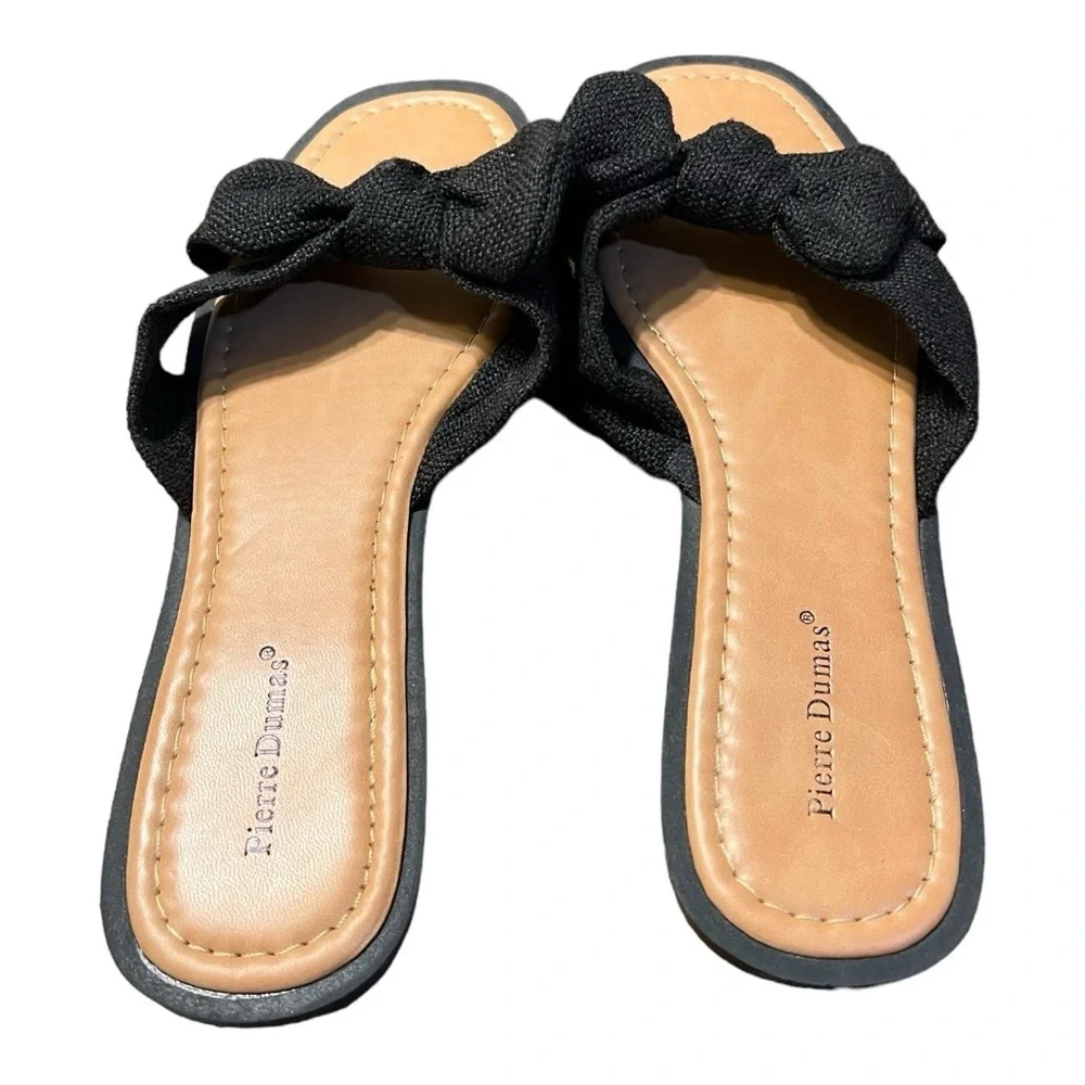 Pierre Dumas Empress 26 Knot Bow Sandals/Slides Size 8.5